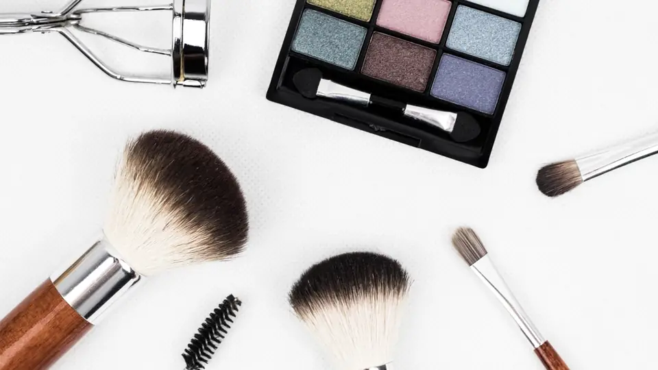 Palette de maquillage ouverte