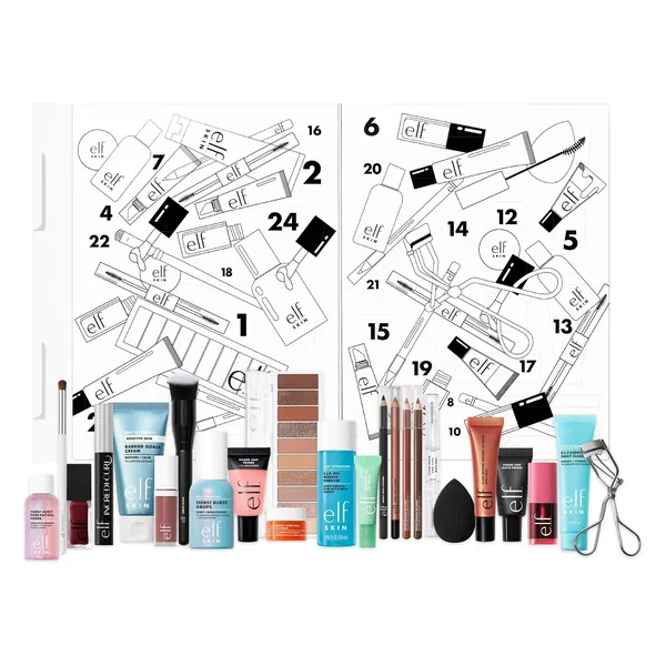 e.l.f. Express Your e.l.f. Calendrier de l'Avent 24 jours de maquillage et