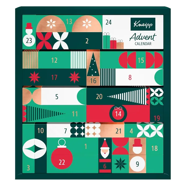 Kneipp Calendrier de l'Avent 2026 - Calendrier de l'Avent de qualité supérieure avec 24 surprises de beauté pour votre moment de bien-être - Pour vous-même ou pour offrir